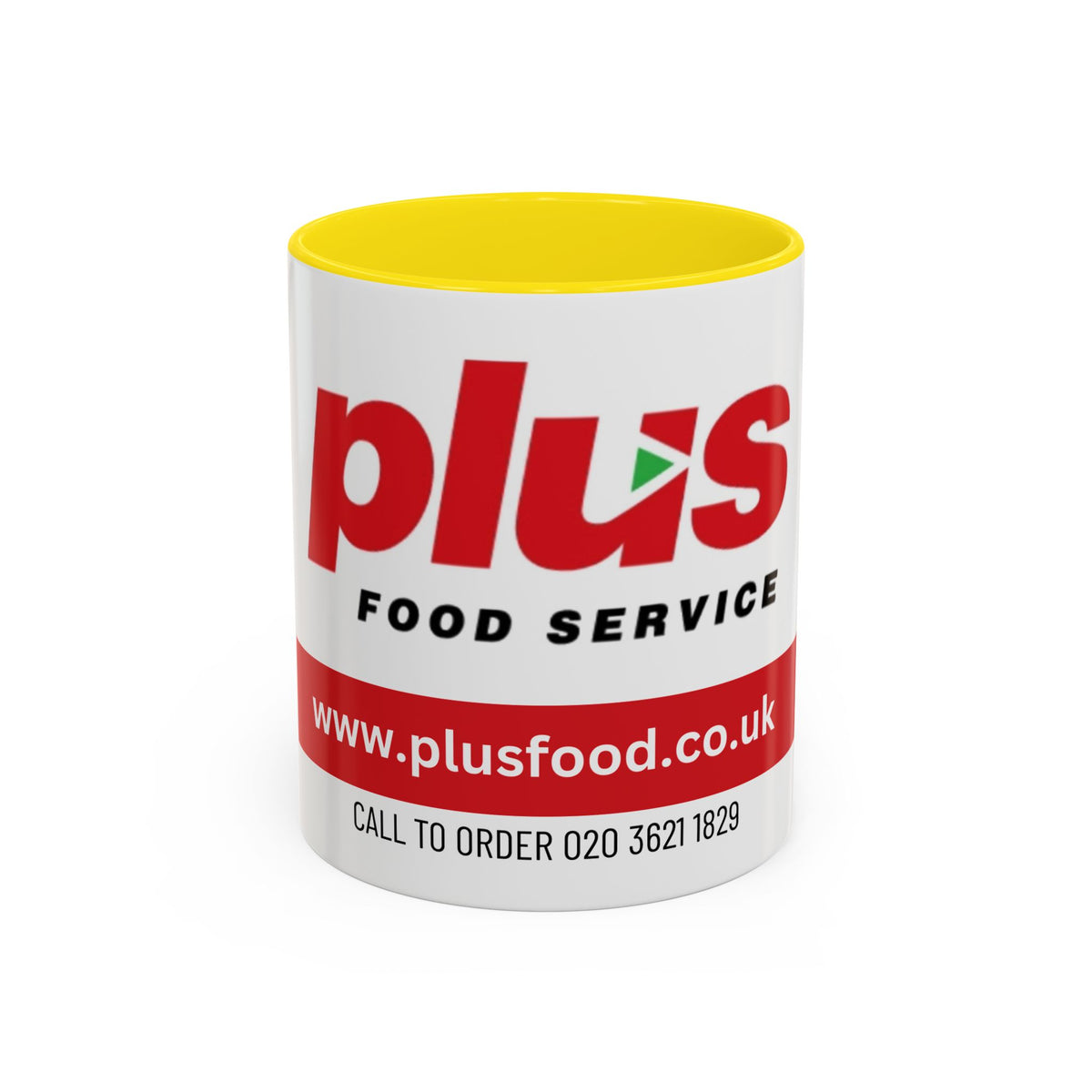 Plus Food Service Accent Coffee Mug — Branded 11/15oz Logo Mug