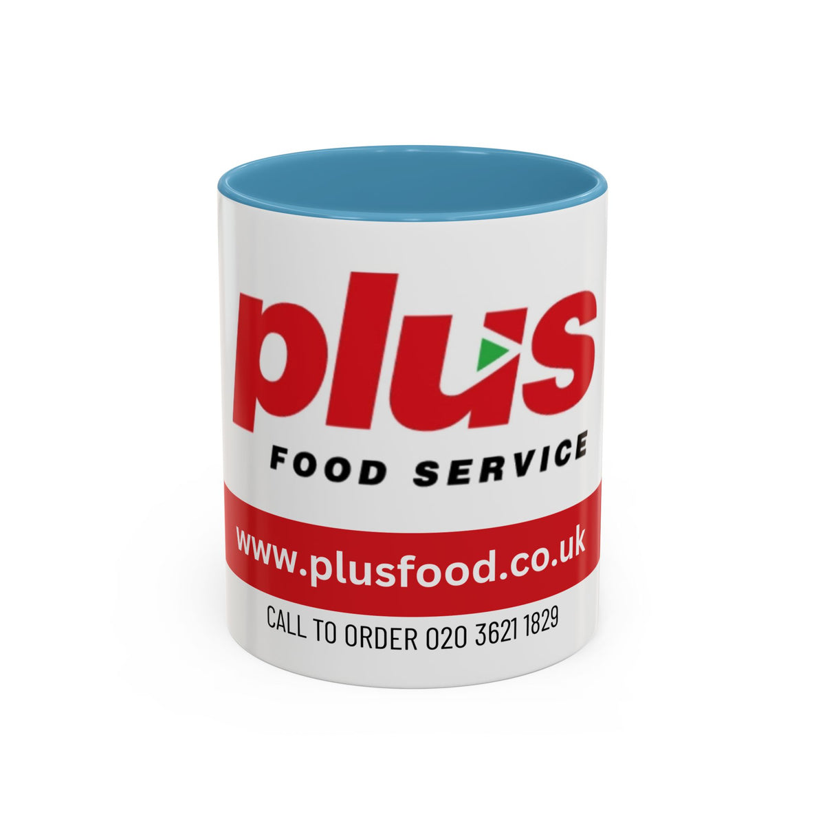 Plus Food Service Accent Coffee Mug — Branded 11/15oz Logo Mug