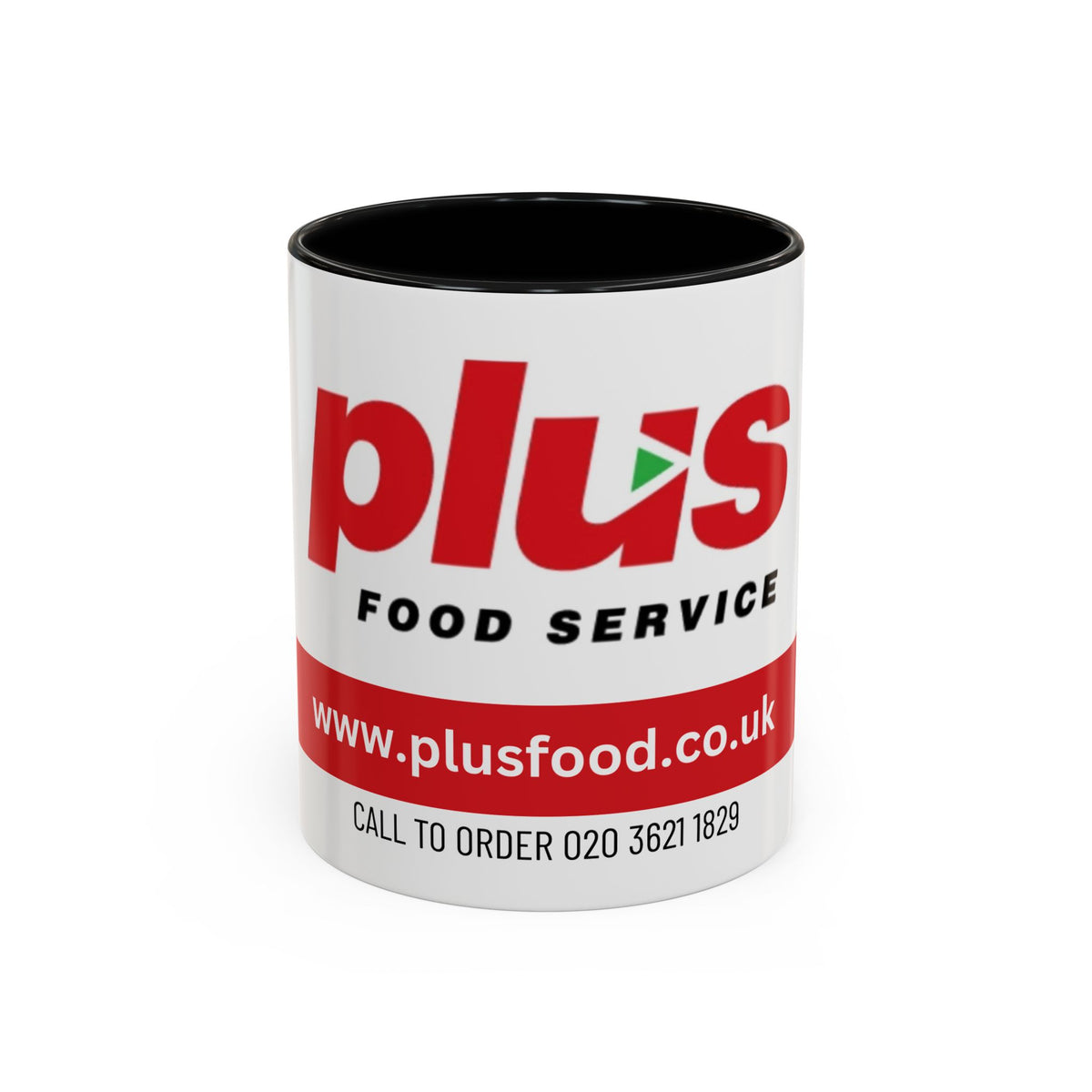 Plus Food Service Accent Coffee Mug — Branded 11/15oz Logo Mug