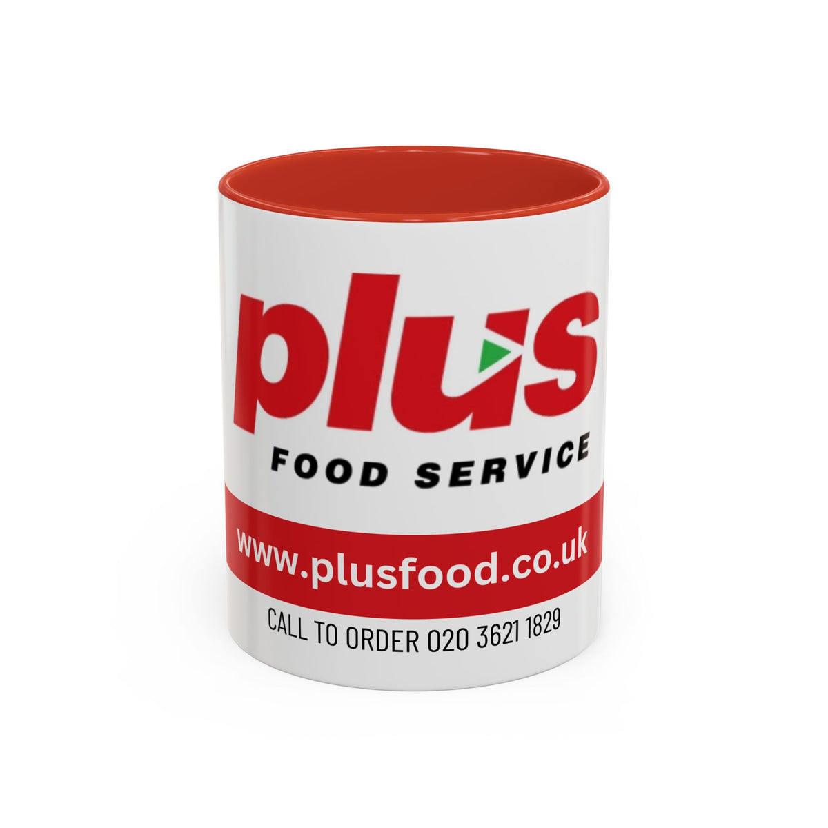 Plus Food Service Accent Coffee Mug — Branded 11/15oz Logo Mug