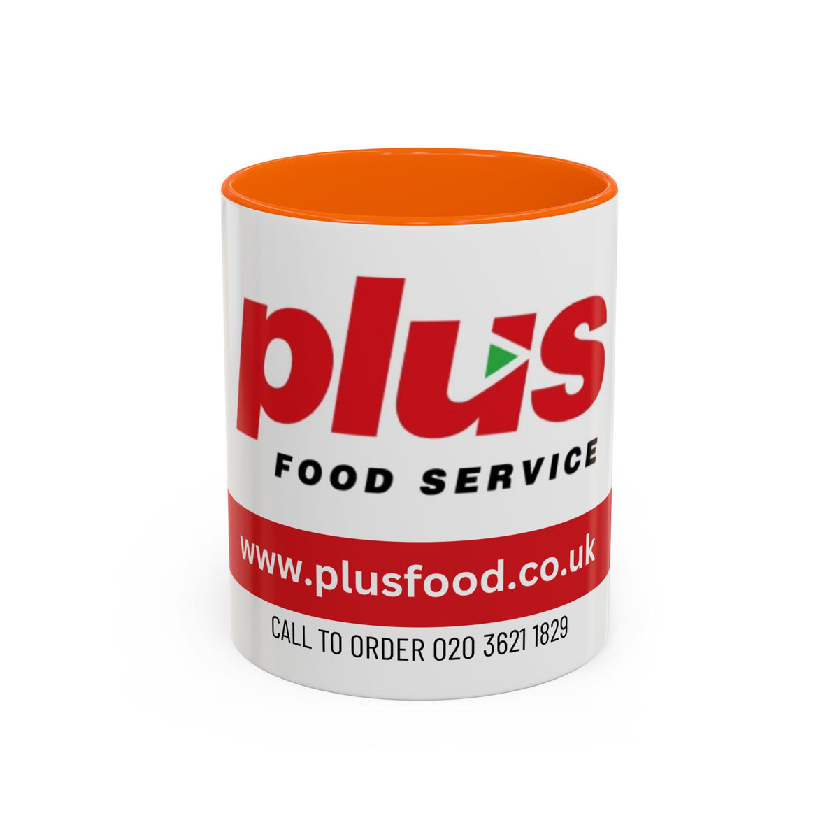 Plus Food Service Accent Coffee Mug — Branded 11/15oz Logo Mug