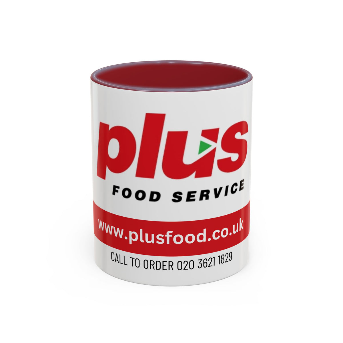Plus Food Service Accent Coffee Mug — Branded 11/15oz Logo Mug